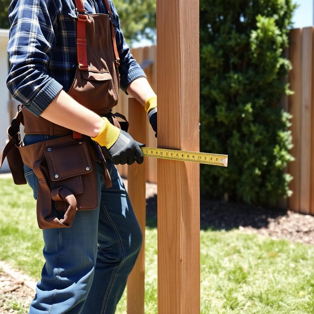 Fence installation by J.O.B.